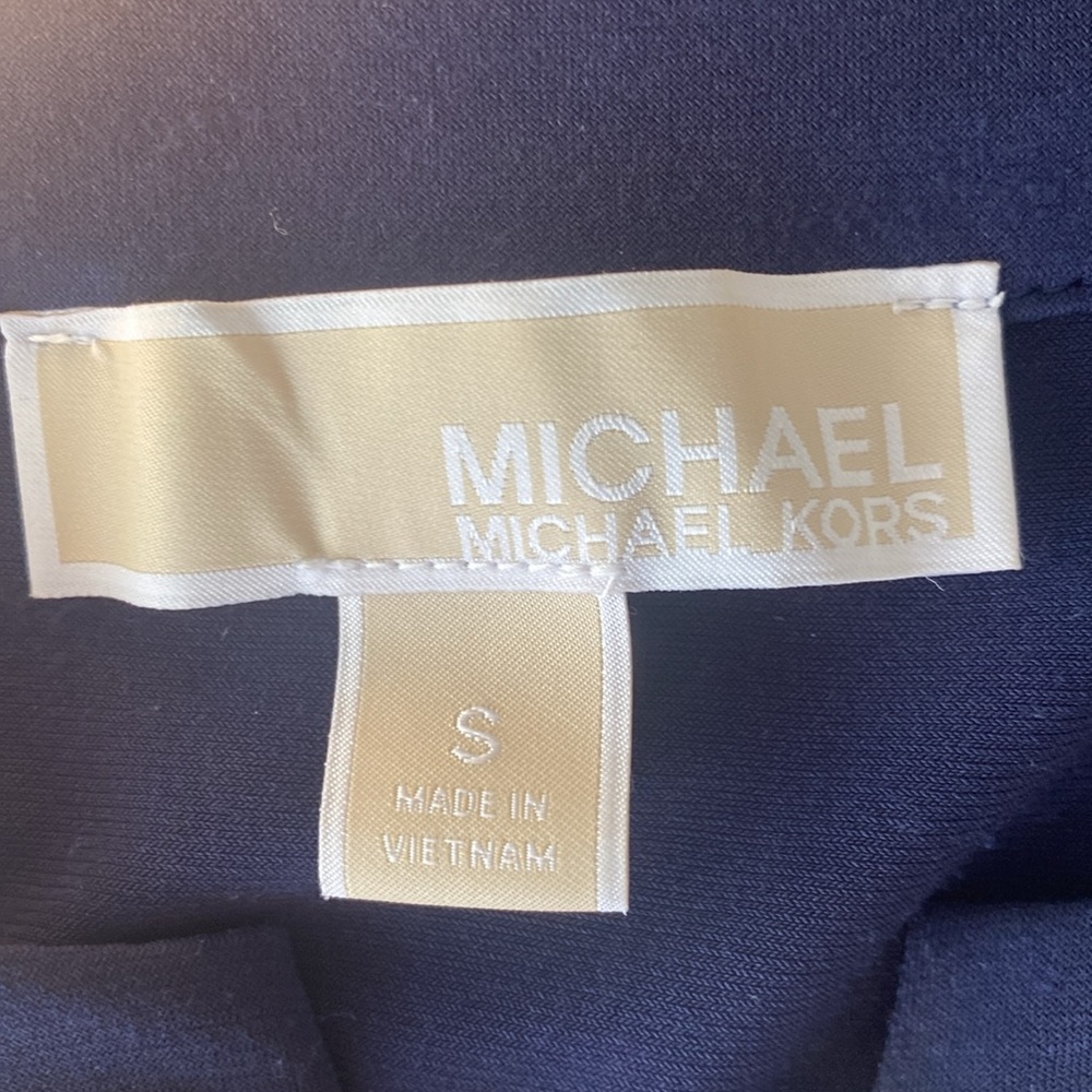 Michael Kors Navy Dress with Gold Details - Picture 5 of 5